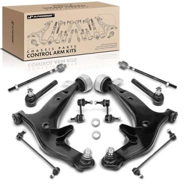 Imagem de A-Premium Conjunto Premium Com 10, Braço De Controle Inferior, Ponteira Barra Direção Interna E Externa, Estabilizadora, Compatível Nissan Quest 2004, 2005, 2006, 2007, 2008 2009