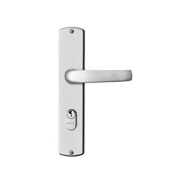 Imagem de Fechadura Mz271 Externa 40 Espelho Cromado Acetinado Papaiz, Cromado A