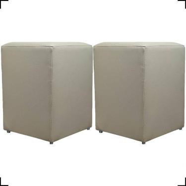 Imagem de Kit 2 Puff Dado Decorativo Para Sala Recepção Penteadeira Material Sintético Cores