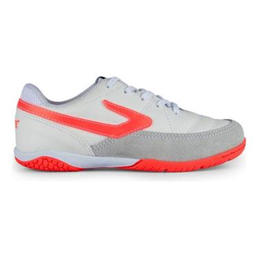 Imagem de Tenis Futsal Topper Titanium X Infantil Original N 28 Ao 36, Branco co