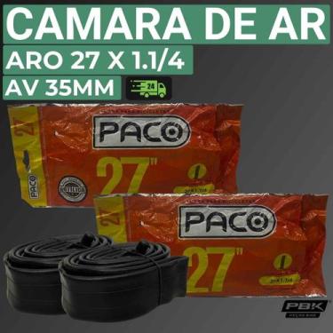 Imagem de Câmara de Ar para Bicicleta Aro 27 X 1.1 4 AV 35mm Paco