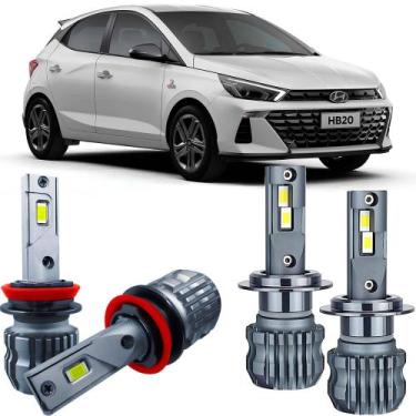 Imagem de Kit Ultra Led Slim 6000k HB20 2020 a 2024 Sem projetor - RayX