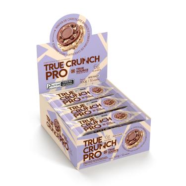 Imagem de True Crunch Pro Chocolate Meio Amargo Caixa c/ 12 Unidades True Source