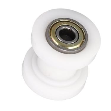 Imagem de Naroote Corrente a Roda Guia Polia do Rolo Tensor, Polia de Rolo de Tensionador de Cadeia de Segurança Aprimorada, Resistência à Perda para Doodle Blitz Dirt Bug Racer Mini Bike (Branco)