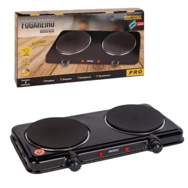 Imagem de Fogão Elétrico 2 Bocas 220V Portáti para Cozinhal e Compacto para Camping, Kitnet, Sem Gás