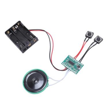 Imagem de VBESTLIFE Módulo de Gravador de Som, 4 Minutos de Módulo de Gravação de Voz DIY Com Alto -falante, para Cartões de Saudações, Cartões de Artesanato