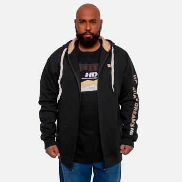 Imagem de Moletom HD Plus Size Canguru Fechado Cor:;Tamanho:G3-Masculino