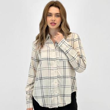 Imagem de Camisa Malwee Xadrez Manga Longa Feminina-Feminino