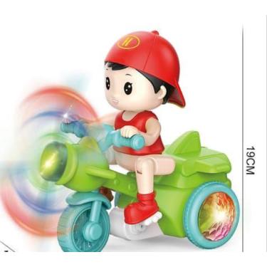 Imagem de Brinquedo Moto Triciclo Boneco Musical Infantil Empina Da Grau GIRA 36