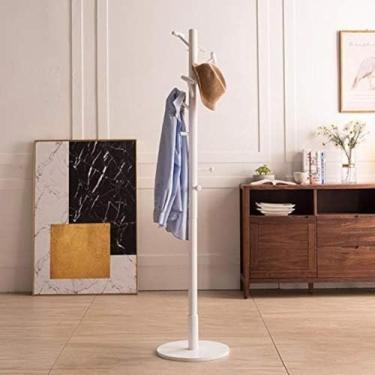 Imagem de Cabideiro De Madeira, Cabideiro De Estilo De Entrada De Corredor, Cabides De Hall, 10 Ganchos, Estilo Moderno, Sólido E Estável, Super Fácil De Montar, C