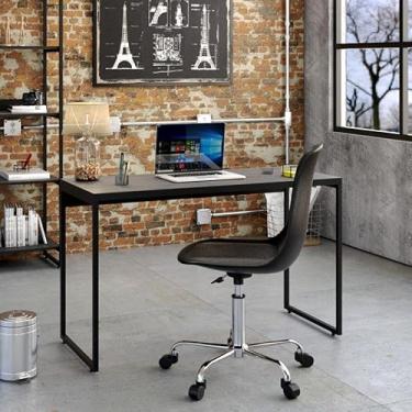 Imagem de Escrivaninha Preta Studio 120 cm - Compace