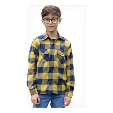 Imagem de Camisa Flanela Xadrez Cowboy Infantil E Juvenil 1 Ao 16. - Maximus, Am