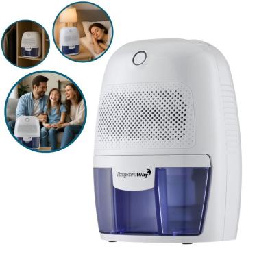 Imagem de Desumidificador Antimofo Secar Ar Elétrico 600ml com Led Branco 110V/220V Importway Iwda001 Peltier