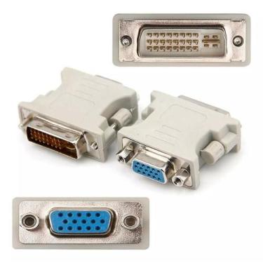 Imagem de Adaptador Dvi-i Macho X Vga Fêmea - Placa De Video - TechBrasil