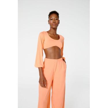 Imagem de BLUSA TOP MALHA MEGAN, BLUEMAN, ADULTO FEMININO, LARANJA, P