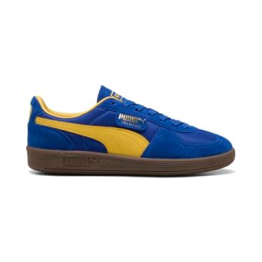 Imagem de PUMA Tênis masculino vintage Palermo, Azul vívido/amarelo ensolarado, 44