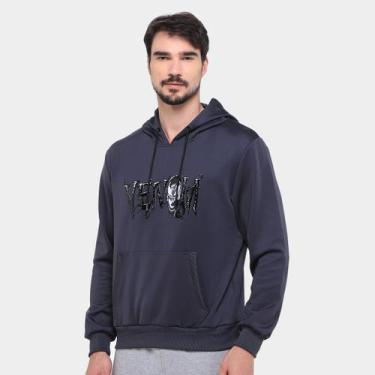 Imagem de Moletom Mooncity Venom Masculino, Azul escuro, G