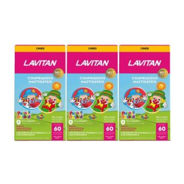 Imagem de Kit 3 Suplemento Lavitan Vitaminas Infantil 60 Comp - Cimed