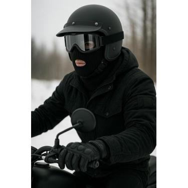 Imagem de Touca Ninja 3 Furos Balaclava Inverno Frio Motoqueiro Máscara Unissex 