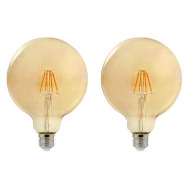 Imagem de Kit 2x Lâmpada Filamento LED Retrô Vintage G125 4W E27 2200K Bivolt