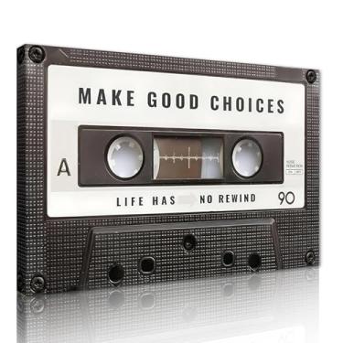 Imagem de Novatique Fita de música, decoração de parede, arte inspiradora, arte de parede, arte musical, pintura inspiradora, arte para escritório, sala de estar, quarto, 61 x 91 cm