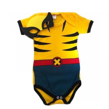 Imagem de Body Bebe Menino HEROIS + Mascara - Temático Mesversário - R.L, Volver