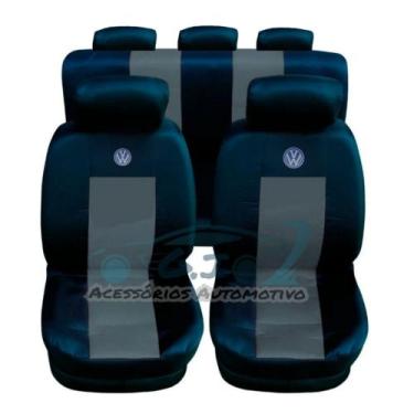 Imagem de capa para banco de carro em couro cor preto/cinza voyage81a90 - gj ace