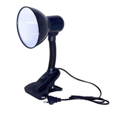 Imagem de Luminária De Mesa Abajur Presilha Prendedor Articulada E27 - Luatek, B