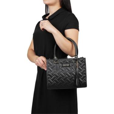 Imagem de Bolsa lorena 3d alça transversal - LORANA VITORIA, Preto