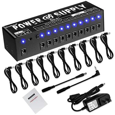 Imagem de Fonte de alimentação Godtoen GD-01 para guitarra 10 saídas CC isoladas para pedal de efeito 9V/12V/18V