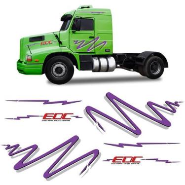Imagem de Kit Faixa Volvo Edc 1996 Adesivo Lateral Roxo Completo - SPORTINOX, Vi
