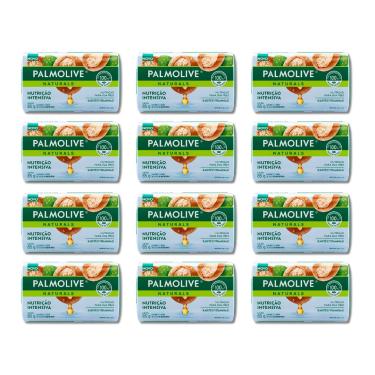 Imagem de Kit 12 Sabonetes em Barra Palmolive Naturals Nutrição Intensiva Com Karite e Vitamina E 85g
