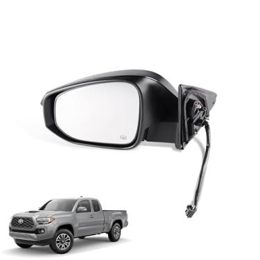 Imagem de Espelho retrovisor lateral aquecido lado esquerdo do motorista dobrável manual compatível com Toyota Highlander 2014-2019 substitui 87940-0E130 TO1320317 (6 pinos)