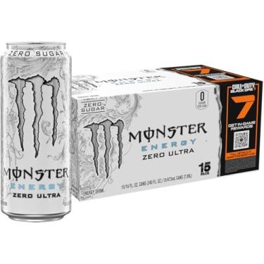 Imagem de Monster Energy Zero Ultra, Bebida energética sem açúcar, 473 ml (pacote com 15)