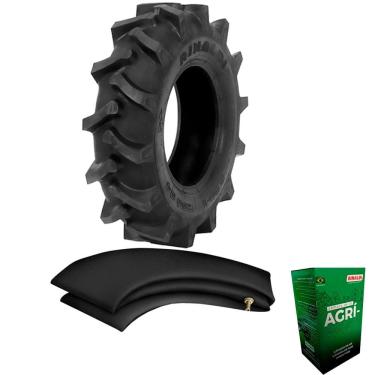 Imagem de Kit Pneu Carreta De Implemento Tracionada 600-14 Rga 34 Rinaldi
