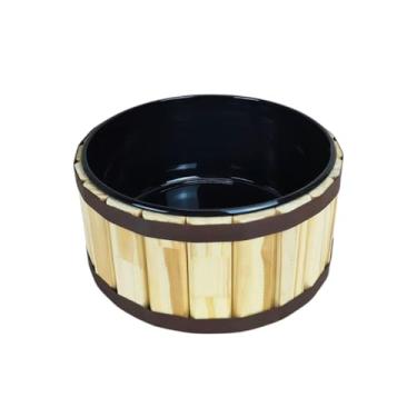 Imagem de Tina Escalda Pés em Pinus Natural - bacia em pintura premium Preta