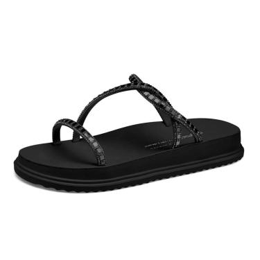 Imagem de Sandalia Feminina Tira de Brilho Flatform Dakota Y6247