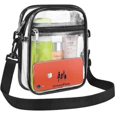 Imagem de Bolsa CrossBody transparente  aprovada para homens e mulher - Huion Of