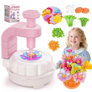 Imagem de Kit de artesanato para pintura ao vento, buquês de flores em tecido, m