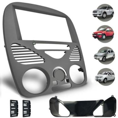 Imagem de Moldura Cinza Fosco 7 Pol Palio Siena Strada Weekend 2002-14 - Permak