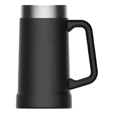 Imagem de Caneca Térmica Inox 710Ml Preta Cerveja Café Suco Gelada