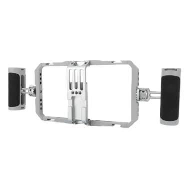 Imagem de EBTOOLS Gaiola de Plataforma de Vídeo Universal Com Alças, Estabilizador de Cinema de Smartphone, Parafuso de 1/4 de Polegada, Montagem de Sapatos Frios, por 17/16/15 e Outros Telefones