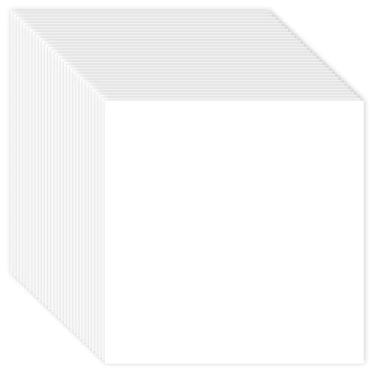 Imagem de 100 folhas de papel-cartão branco 12 x 12, 36 kg/240 g/m², papel branco para fazer cartões, artesanato, álbuns, álbuns de fotos