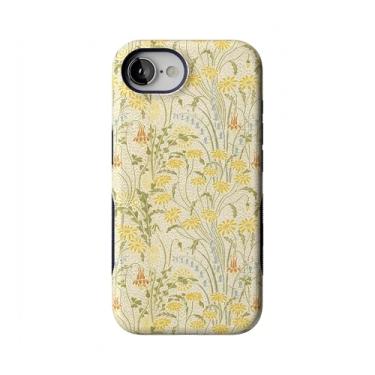 Imagem de Casely Capa para iPhone 16e | Boho Blooms | Floral Dourado | Compatível com MagSafe | Design protetor ousado