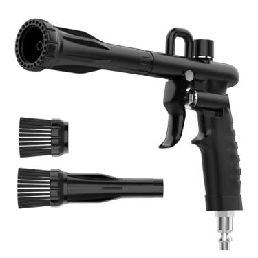 Imagem de Wengus Pistola de ar para detalhes de carro, secador de ar de alta pressão para limpeza de interiores de automóveis, detonação rápida de sujeira e poeira, ferramenta de limpeza pneumática de jato de