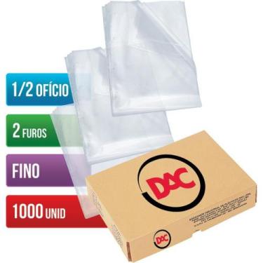 Imagem de Envelope Plastico Oficio 2FUROS Fino CX./1000 - DAC