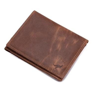 Imagem de Carteira Couro Legítimo Porta Cnh/cartões/cédulas com visor(Marrom)