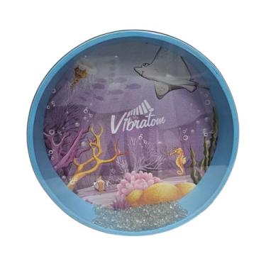 Imagem de Pandeiro Oceano 25cm – Instrumento Musical Sensorial com Efeitos Sonoros de Mar – Vibratom