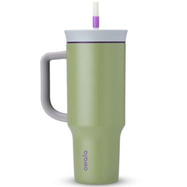 Imagem de COPO OWALA TUMBLER STAINLESS STEEL TERMICA 40OZ / 1,180ML - GREEN HIP CACTUS