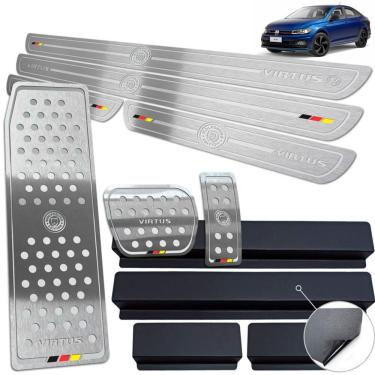 Imagem de Descanso Pedaleira Auto Soleira Prata BR Virtus Wolfsburg Ed